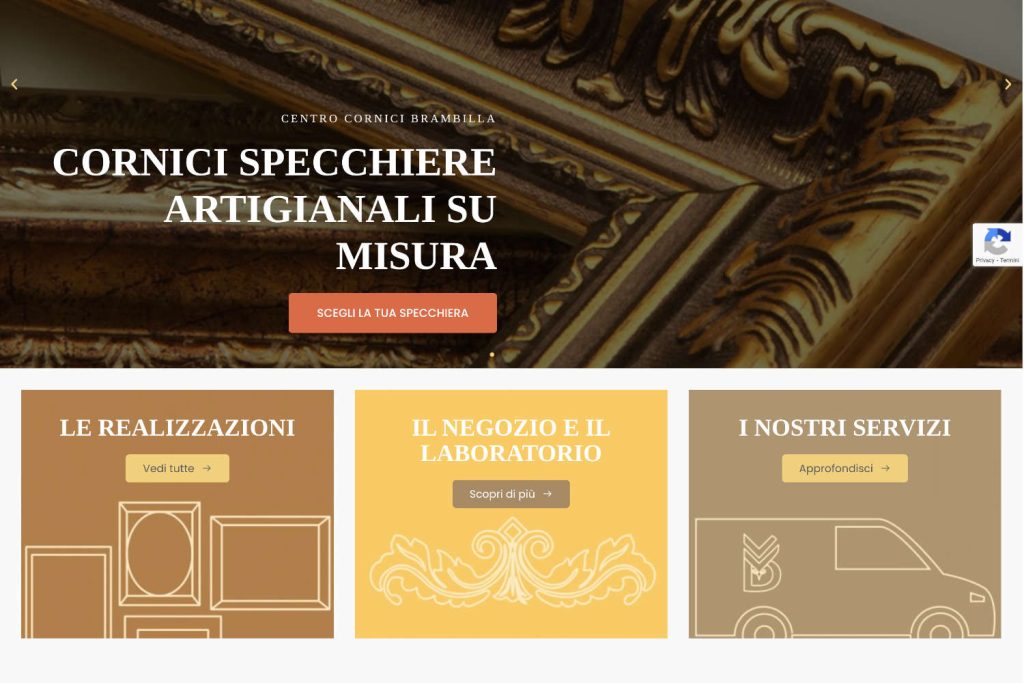 Cornici Brambilla sito web