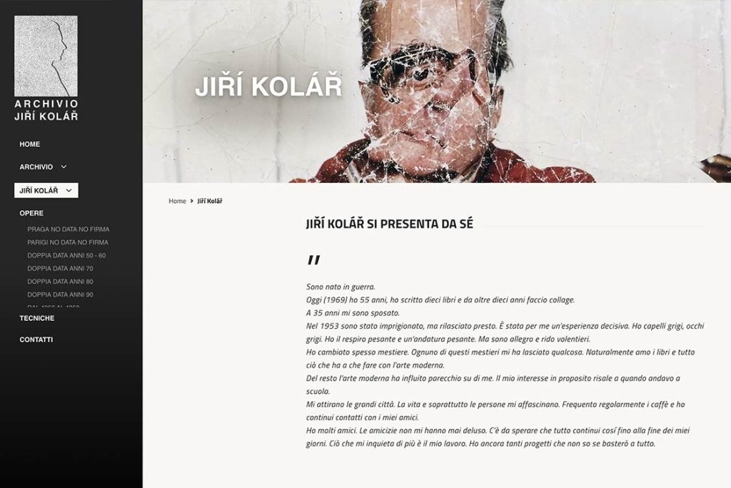 Sito Web Archivio Kolar