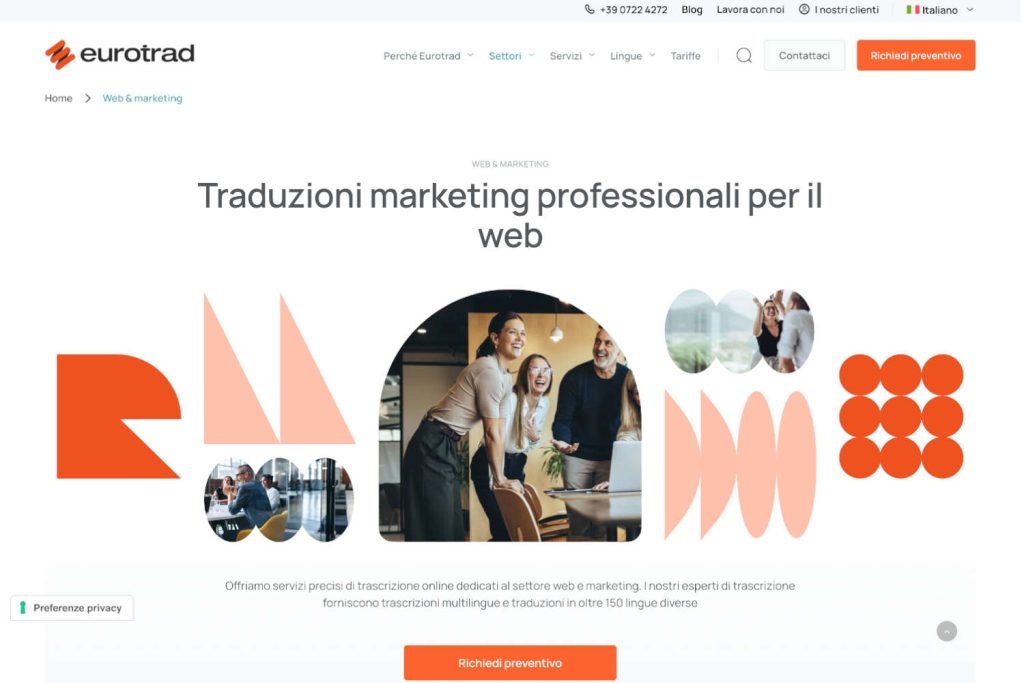 EuroTrad sito web