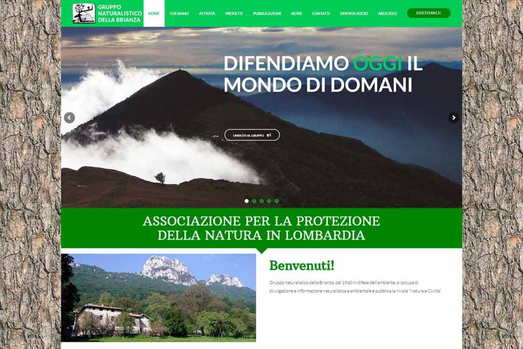 Sito web gruppo naturalistico brianza home page