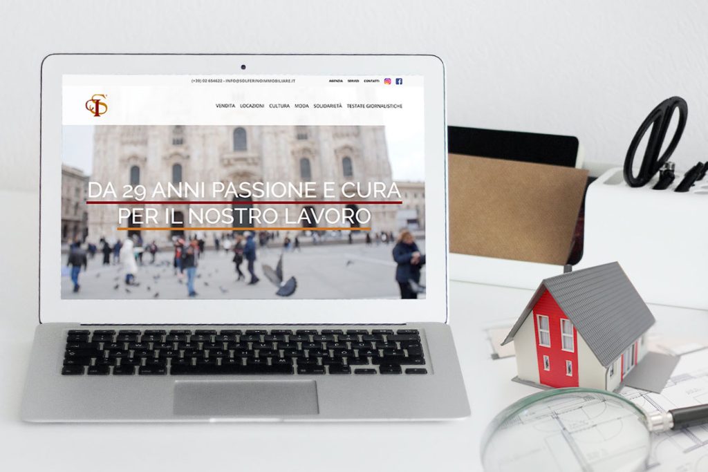 mockup Sito Web Solferino immobiliare